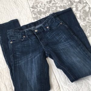 Levi's Youth Adjustable Waist Dark Blue Denim Skinny Jeans